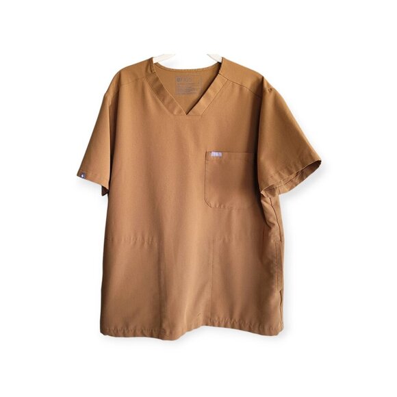 Figs Technical Collection (Unisex?) Brown (Atlantic Fall?) Scrub Top M EUC - Picture 9 of 9